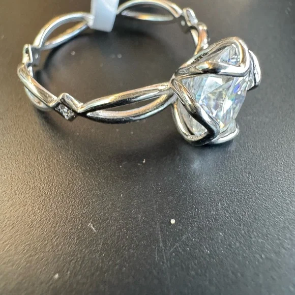 Solitaire Moissanite 3 ct in 925 Sterling Silver - Picture 4 of 4